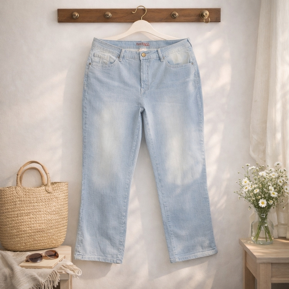 Santana Slim Fit Jeans | Tummy Control | Pinstriped | 24” Inseam Size 16